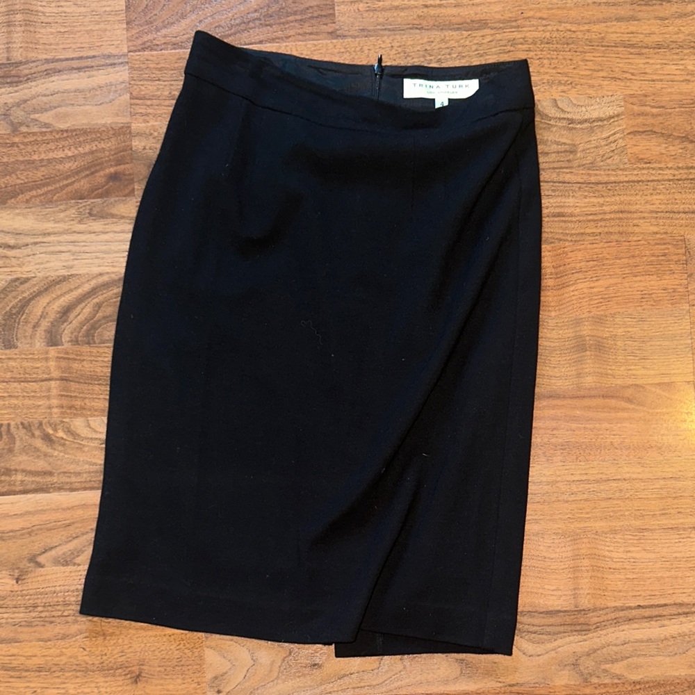 Trina Turk Elegant Black Pencil Skirt